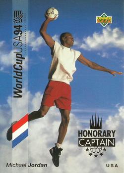 1993 Upper Deck World Cup Preview English/Spanish - Honorary Captains Gold #HC3 Michael Jordan