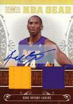 2010-11 Playoff National Treasures - NBA Gear Dual Signatures #7 Kobe Bryant AU, MEM, SN30, EXCH