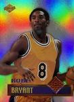 1999 Collector's Edge Rookie Rage - Authentic Gameball #KB Kobe Bryant MEM Yellow uniform, dribbling, ball in left hand; MEM: Basketball