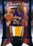 2009-10 Panini Certified - Certified Champions Materials Prime #1 Kobe Bryant MEM, SN25