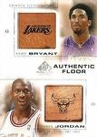 2000-01 SP Game Floor - Authentic Floor Combos #C24 Kobe Bryant / Michael Jordan MEM