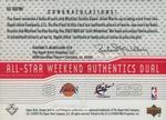 2003-04 Upper Deck - All-Star Weekend Authentics Dual #AS-KB/MJ Kobe Bryant / Michael Jordan MEM MEM: Warm-Up (2003 All-Star)