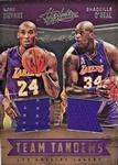 2016-17 Panini Absolute - Team Tandems #15 Kobe Bryant / Shaquille O'Neal MEM, SN149