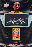 2008-09 UD Black - All-Star Autographs #AS-KB Kobe Bryant AU, SN25