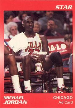 1990-91 Star NBA Ad Cards #NNO Michael Jordan