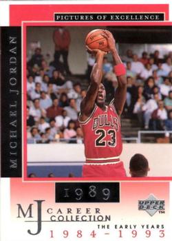 1998 Upper Deck Michael Jordan Career Collection #6 Michael Jordan/Pictures of Excellence 1989