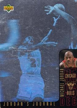 1996-97 Collector's Choice International English Jordan's Journal #J2 Michael Jordan - December