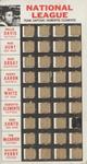 1967 Topps Punch-Outs #NNO Roberto Clemente VAR VAR: Stadium in back; Lineup: Davis, Hunt, Groat, Aaron, White, Clemente, Santo, McCarver, Perry