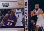 2010-11 Playoff Contenders Patches - One-Two Punch Die Cuts Black #24 Kobe Bryant / Derek Fisher SN49