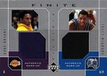 2002-03 Upper Deck Finite - Elements Dual Warm-Ups #KB/TM Kobe Bryant / Tracy McGrady MEM
