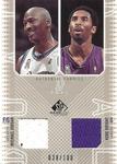 2002-03 SP Game Used - Authentic Fabrics Dual #MJ/KB-J Michael Jordan / Kobe Bryant MEM, SN100