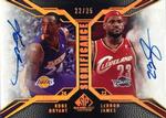 2007-08 SP Game Used - SIGnificance Dual #SD-BJ Kobe Bryant / LeBron James AU, SP, SN25
