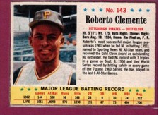 1963 Post - 5-Card Panels #30/41/143/164/191 Gene Oliver / Lee Thomas / Roberto Clemente / Charlie Maxwell / Bob Lillis