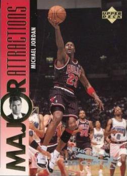 1995-96 Upper Deck - Electric Court #339 Michael Jordan / Charlie Sheen