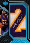 2007-08 UD Black - Numbers Autographs White #NA-KB Kobe Bryant AU, MANU, SN1