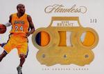 2016-17 Panini Flawless - Triple Double #15 Kobe Bryant MEM, SN3