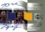 2002-03 Upper Deck - UD Game Jersey Autographed Combos #MJ/KB-C Michael Jordan / Kobe Bryant AU, MEM, SN10 MEM: Jersey