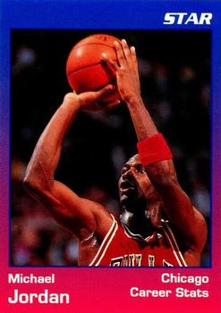 1991 Star Michael Jordan (Unlicensed) - Blue / Red Border #1 Michael Jordan - Career Stats