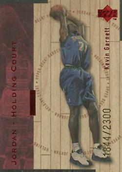 1998 Upper Deck Hardcourt - Jordan Holding Court Red #J16 Kevin Garnett / Michael Jordan