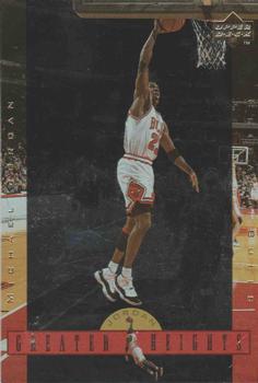 1996 Upper Deck Michael Jordan Greater Heights Jumbo #GH10 Michael Jordan
