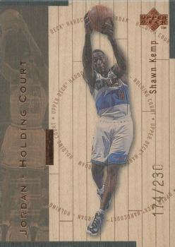 1998 Upper Deck Hardcourt - Jordan Holding Court Bronze #J5 Shawn Kemp / Michael Jordan