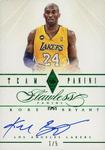 2012-13 Panini Flawless - Team Panini Autographs Emerald #7 Kobe Bryant AU, SN5