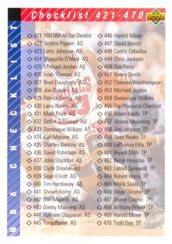 1992-93 Upper Deck #420 Checklist: 421-510