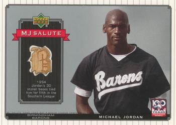 2001 Upper Deck Minors Centennial - MJ Game Bat #MJ-B10 Michael Jordan