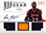 2012-13 Panini National Treasures - NBA Gear Trios Signatures #2 Kobe Bryant AU, MEM, SN99