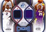 2009-10 SP Game Used - Combo Materials 50 #CM-JK Joe Johnson / Kobe Bryant SN50