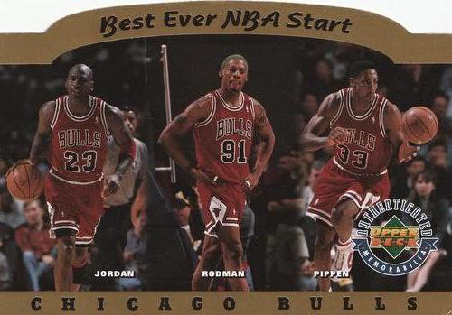 1996 Upper Deck Authenticated Chicago Bulls Best Ever NBA Start #NNO Chicago Bulls - Best Ever NBA Start