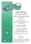 2005-06 Topps eTopps - Certificate of Issuance #13 Kobe Bryant PR1000