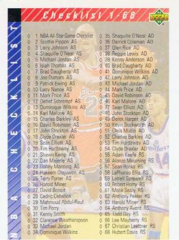 1992-93 Upper Deck European (French) #254 Checklist 1-128