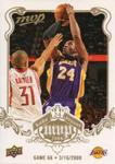 2008-09 Upper Deck MVP - Kobe Bryant MVP White #NNO Kobe Bryant Game 66