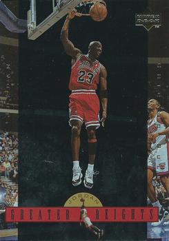 1996 Upper Deck Michael Jordan Greater Heights Jumbo #GH1 Michael Jordan