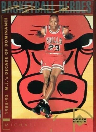 1994-95 Upper Deck - Basketball Heroes: Michael Jordan Jumbo #44 Michael Jordan - 1985-93 M.J.'s Decade of Dominance