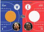2003-04 Upper Deck - East Coast/West Coast #EW-KB/MJ Kobe Bryant / Michael Jordan MEM MEM: Bryant Shorts / Jordan Shooting Shirt