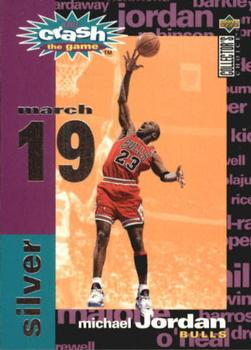 1995-96 Collector's Choice - You Crash the Game Silver: Assists/Rebounds #C1 Michael Jordan - VAR: 3/19/96 L