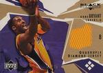 2003-04 Upper Deck Black Diamond - Quadruple Diamond Jersey Gold #BD4-KB Kobe Bryant MEM, SN25