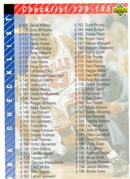 1992-93 Upper Deck European (French) #255 Checklist 129-255