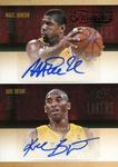 2013-14 Panini Timeless Treasures - Dual Signatures Black #DS-8 Kobe Bryant / Magic Johnson AU, SN1