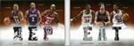 2012-13 Panini Preferred - Repeat Memorabilia Laundry Tags #1 Clyde Drexler / Derek Fisher / Hakeem Olajuwon / Kobe Bryant / Scottie Pippen / Toni Kukoc MEM, SN1