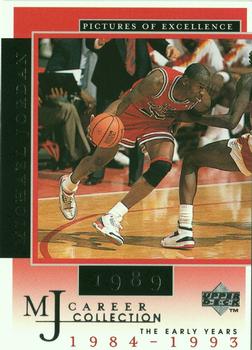 1998 Upper Deck Michael Jordan Career Collection #3 Michael Jordan/Pictures of Excellence 1989