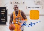 2010-11 Playoff National Treasures - All NBA Materials Signatures #23 Kobe Bryant AU, MEM, SN25, EXCH