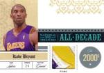 2009-10 Playoff National Treasures - All Decade Materials Prime #14 Kobe Bryant MEM, SN25
