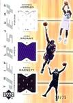 2001-02 Upper Deck - Triple Jump Jerseys #MJ/KB/KG Michael Jordan / Kobe Bryant / Kevin Garnett MEM, SN25