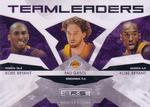 2009-10 Panini Rookies & Stars - Team Leaders #13 Kobe Bryant / Pau Gasol / Kobe Bryant
