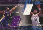 2000-01 Upper Deck - UD Combo Game Jerseys (Series One) #KB/DR Kobe Bryant / Julius Erving MEM, SN50 MEM: Jersey