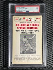 1960 Nu-Card Baseball Hi-Lites (W460) #49 Killebrew Starts Spring Training