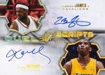 2007-08 SPx - Duel Scripts #DS-BJ Kobe Bryant / LeBron James AU, SN10